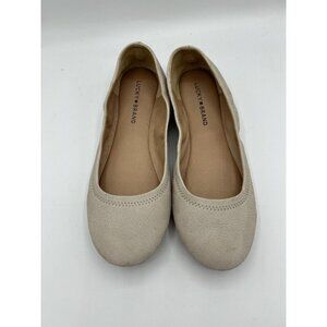 Lucky Brand Emmie Ballet Flats Beige Tan Women's Size 7 1/2 M